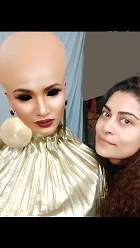 ALIEN HEAD / Prosthetic Bald Cap Makeup / Magic Hair Growth