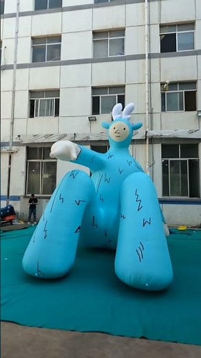 Blue Inflatable Balloon Airglow Mascot for 2023 #Stagedesign Decoration