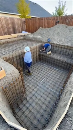 Ever wondered how a luxury pool starts 🛠️ Check out this steelwork! #Shorts #CivilEngineering