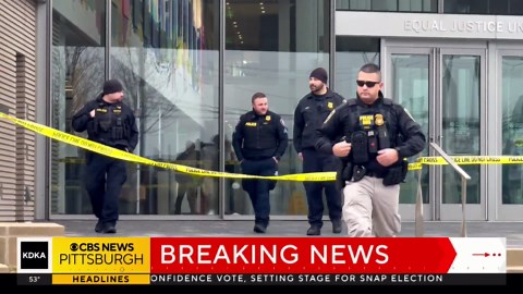 Armed man shot by security guards at federal courthouse in Pennsylvania, officials say