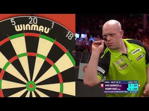 NINE DARTER! Michael van Gerwen v Luke Humphries - 2023 Players Championship Finals