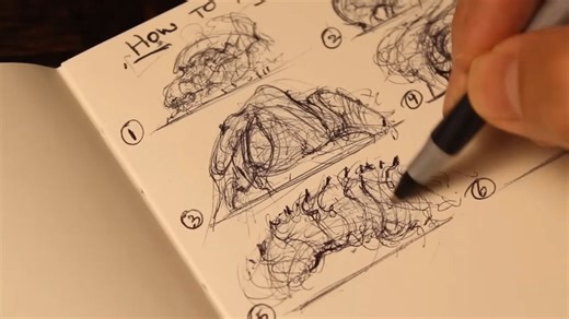 （看油管大佬画画-设计）Draw Sessions-Beginner's Guide to Thumbnail Sketching