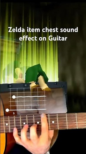 Zelda Chest Opening Sound Effect - Guitar Tutorial #guitar #zelda #fingerstyle #videogamemusic