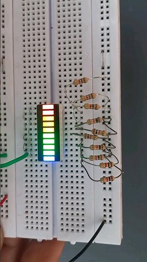 Multicolor LED Bar Graph Display from Robu.in /Testing