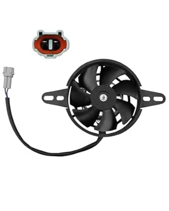 Motorcycle Radiator Fan 12V DC, 4 inch Universal Electric Cooling Fan Motor, Cooling Thermal Fan Fit for ATVs Quad Buggies Karts Pit Bikes Dirt Bikes Motorcycles UTV