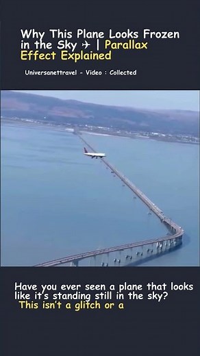 Why This Plane Looks Frozen in the Sky ✈️ Parallax Effect Explained