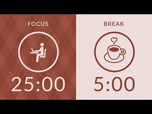25/5 Pomodoro Timer 🤎 No Music 🔔 Bell Only ☕ Study With Me for Deep Focus