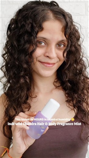This lasted 8+ HOURS in Mumbai humidity 😳 Inde Wild Chandra Hair & Body Perfume Mist ✨ #fragrance