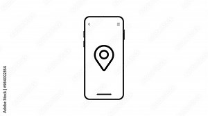 location pin, direction, icon animation location pin mark, Address icon, black pin point, map pin, goggle map location icon transparent background 4K