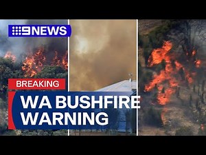 #BREAKING WA bushfire warnings near Geraldton | 9 News Australia
