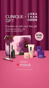 Freshen up your beauty routine with a free 6-piece gift with your $37 Clinique gift | Macy's