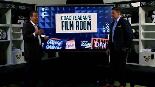 Take a step inside Coach Saban's film room 🎞️ He breaks down the tape on Texas A&M and LSU before their showdown tonight ✍️ | College GameDay