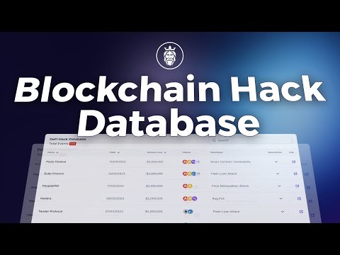 Blockchain Hack Database ~ Free tool ~ Everything you need to know on hacks/exploits in real time
