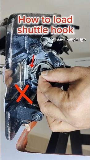 How to load shuttle hook properly 👍#sewingmachinerepair #ussewtips #sewingtipsandtricks #seweasy