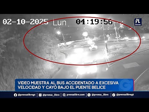 Tragedy under the Belize Bridge: Video shows the bus crashed and traveling at excessive speed.