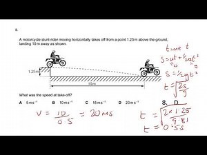 PROJECTILE MOTION MCQS RUN THROUGH - A LEVEL PHYSICS