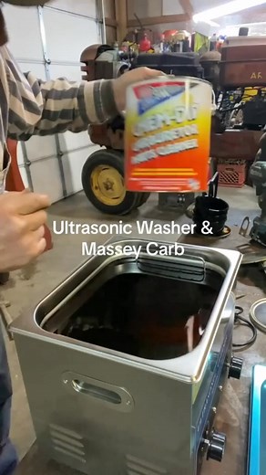 We dismantle a zenith carburetor Massey Harris 44 and submerge it in carburetor cleaner and a 10 quart ultrasonic parts washer. #ultrasoniccleaner #tractor #carburetor #carb #waser #cleaner #DIY #machinery | Tractorman