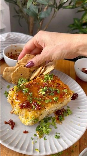 Crispy Pan Fried Feta with Hot Honey