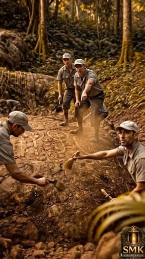 Archaeologists Dig Out The Giant Stone Hand | Jungle Statue Excavation Deepens #ai #aivisual