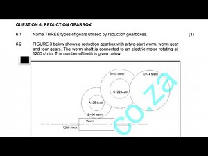 Reduction Gearbox Explained | Mechanotechnics August 2025 Exam Prep