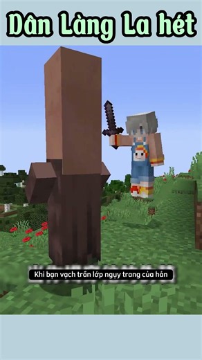 Dân Làng La hét Trong Minecraft #shorts
