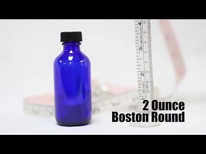 How big is a 2 ounce Boston Round Bottle? This big!