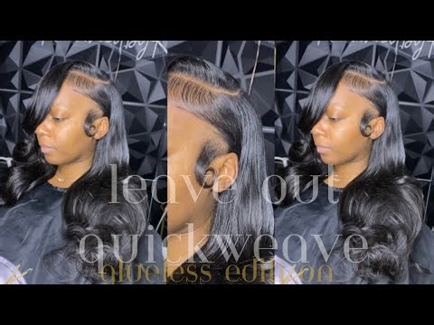 How to: Natural Glueless PRONTO quick weave! BEGINNER FRIENDLY (: