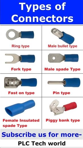 Types of connectors in Electrical #electrical #industrialautomation #industrialelectrician