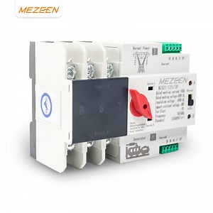 [Hot Item] ATS Mini Automatic Changeover Switches DIN Rail Mounting 63A 100A 125A ATS 2p 3p 4p Transfer Switch for Generator