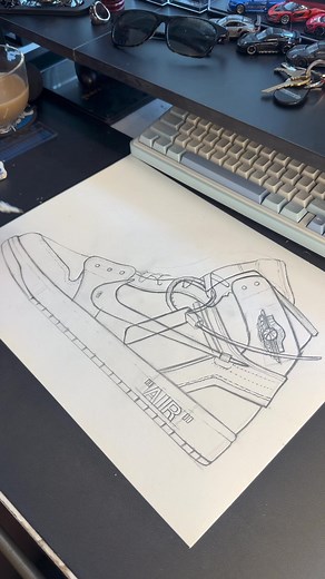 Nike Shoe Sketches: Step-by-Step Drawing Ideas