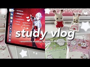5am study vlog 💌🍓romanticize studying, pinterest school girl, aesthetic notes + more