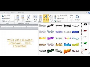 របៀបប្រើប្រាស់ WordArt ក្នុងកម្មវិធី Microsoft Word 2016 (How to use WordArt in Ms.Word 2016)