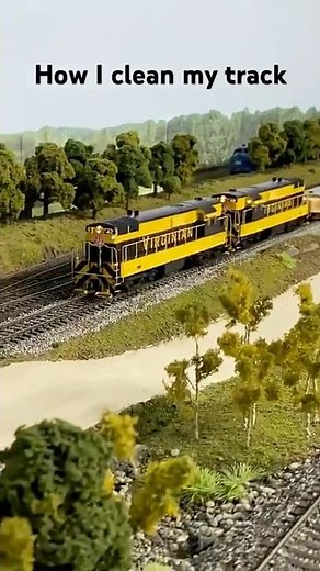 HO scale track cleaning train. This is a must watch!