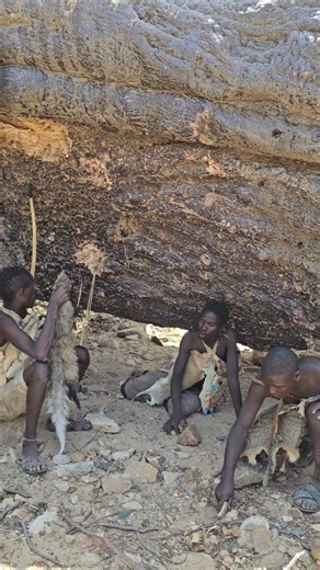 Hunters catch #bushman #wildlife #nature