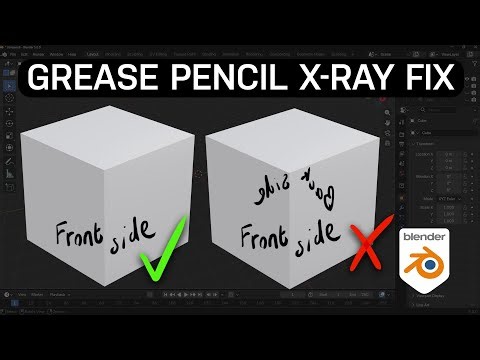 Stop Grease Pencil Appearing In Front of Everything in Blender 5