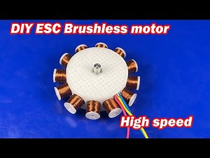 How to make high speed brushless motor DIY 3D printed project