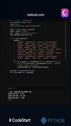 📅 Totals by date with a simple group