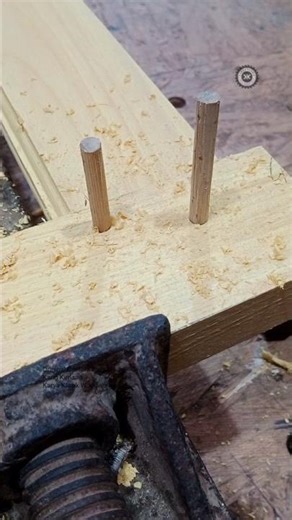 Strong Dowel Lock Technique for Window Panels #shorts #woodworking