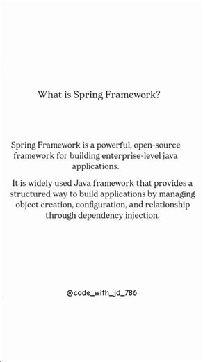 Spring Framework question 🚀 #coding #programming
