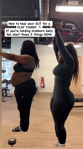 If your belly isn’t going down, comment/DM READY for my body cheat code 🥳. It’s on my app called BODY RECOMP & FLAT TUMMY Challenge If your belly isn’t going down, it’s not just fat… your GUT might be inflamed. Start doing these 5 things consistently: 1️⃣ Increase your protein Aim for 0.8–1g per lb of bodyweight. Protein supports muscle, balances blood sugar & reduces bloating. 2️⃣ Fix your fiber (don’t overdo it) 25–35g daily from whole foods — berries, veggies, chia seeds. Too little = consti