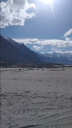 Skardu cold desert 🏝️ #mountains #travel #colddesert #katpanadesert
