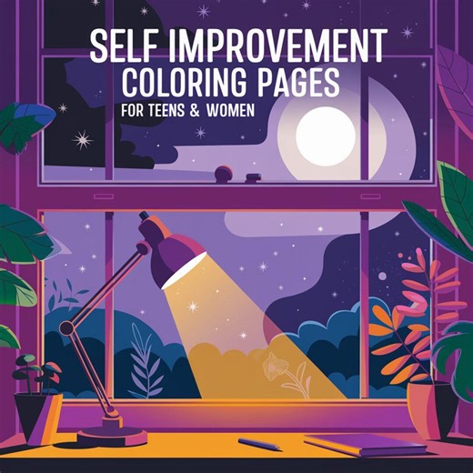 Self Improvement Coloring Pages for Teens & Women - Etsy