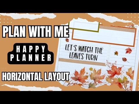 Plan With Me [Happy Planner Horizontal Layout]