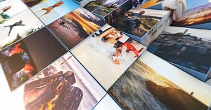 Dynamic 3D Cube Grid Photo Video Gallery Slideshow