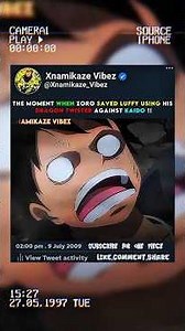 When Zoro Attacked Kaido with Dragon Twister to Save Luffy 😳🔥#onepiece#zoro#luffy#viral#anime#shorts