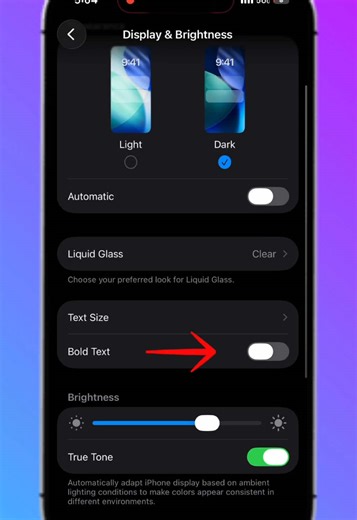Activate Bold Text 💬📱 #fyp #ios #iphone #viral