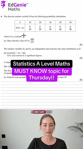 Applied A-Level Maths: Must-Know Statistics Topic for Thursday