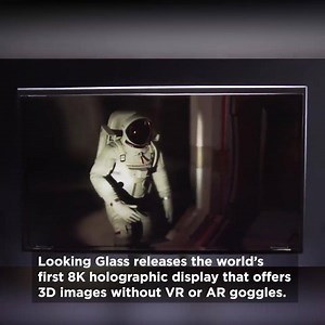 Looking Glass, and it’s pioneered the world’s first 8K holographic display that uses cutting-edge light field technology to create 3D-like images. ⁠ ⁠ Unfortunately, you probably can't use it to watch Netflix. Looking Glass' target demographic is actually the scientific world, and specifically teams that need high-resolution renders of things like muscle-skeletal groups, engineering concepts or topographical features. ⁠ ⁠ #LookingGlass #8K #holographic #display #innovation #science #tech #techno