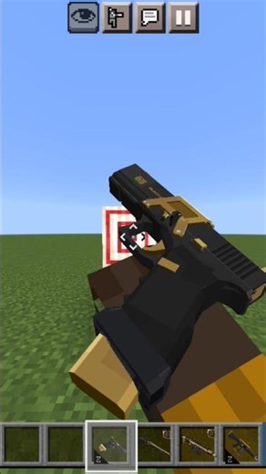 Glock 17 Golden.GZero V1 is here Download Now Minecraft Guns Mod download in description 🔗🖇️