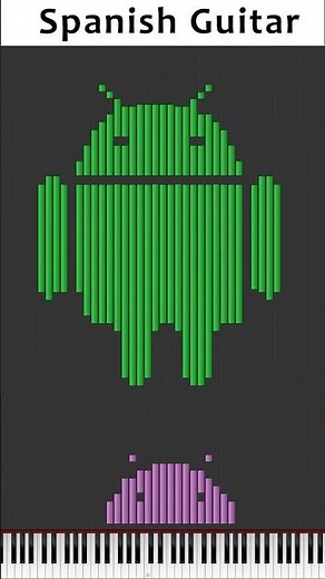 Android Logo on Different Instruments 🎹